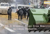Bentrokan di Brussels: Petani Eropa Memprotes Anjloknya Pendapatan