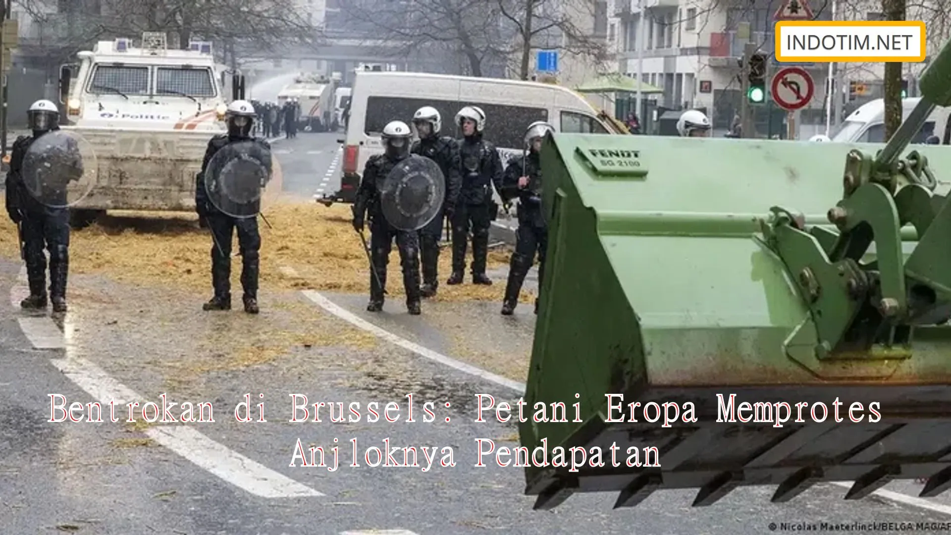 Bentrokan di Brussels: Petani Eropa Memprotes Anjloknya Pendapatan