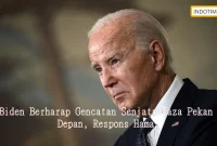 Biden Berharap Gencatan Senjata Gaza Pekan Depan, Respons Hamas