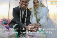 Cerita Pengantin di Ponorogo Melangsungkan Pernikahan dengan Mahar Beras 50 Kg