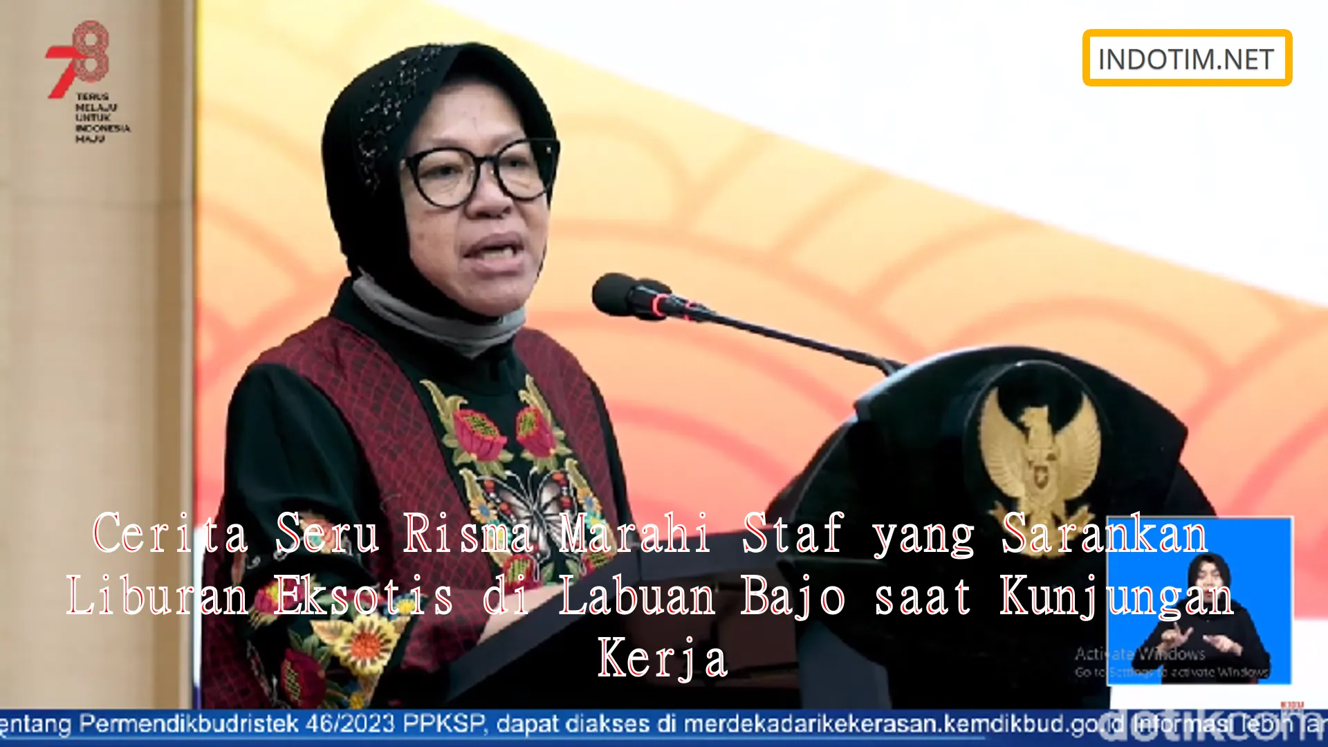 Cerita Seru Risma Marahi Staf yang Sarankan Liburan Eksotis di Labuan Bajo saat Kunjungan Kerja