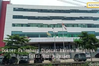 Dokter Palembang Dipecat karena Menghina Istri Hamil Pasien