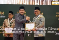 Dukung Pengelolaan Zakat, Pemimpin Cilegon Raih Penghargaan Prestisius dari Baznas RI