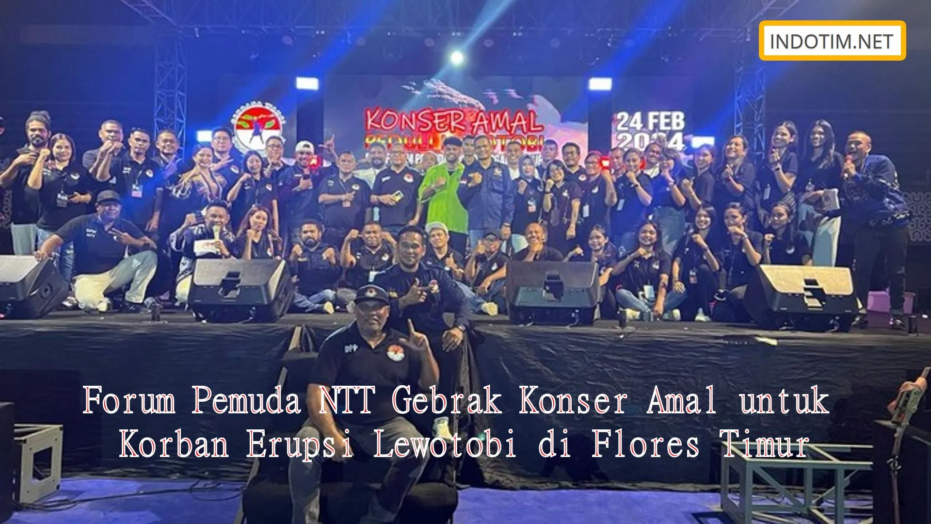 Forum Pemuda NTT Gebrak Konser Amal untuk Korban Erupsi Lewotobi di Flores Timur