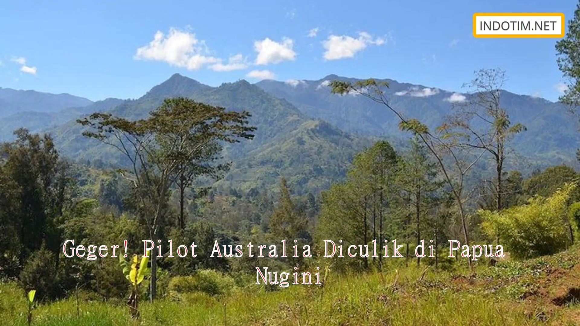 Geger! Pilot Australia Diculik di Papua Nugini