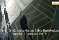 Heboh! Detik-detik Ghatan Saleh Membabarkan Tembakan di Hadapan Polisi
