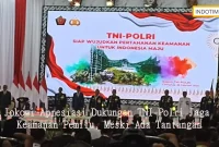 Jokowi Apresiasi Dukungan TNI-Polri Jaga Keamanan Pemilu, Meski Ada Tantangan