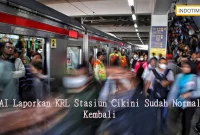 KAI Laporkan KRL Stasiun Cikini Sudah Normal Kembali