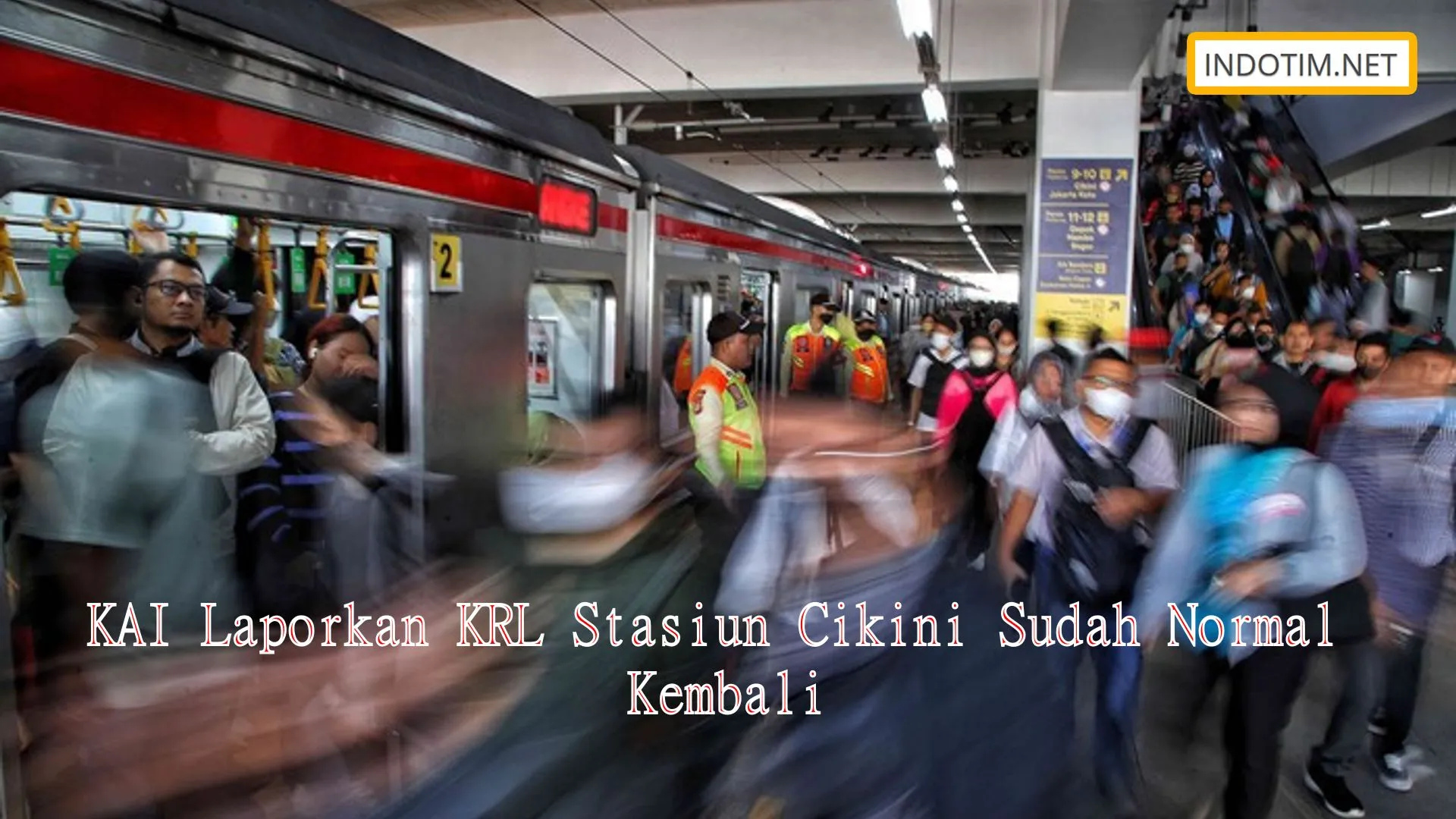 KAI Laporkan KRL Stasiun Cikini Sudah Normal Kembali