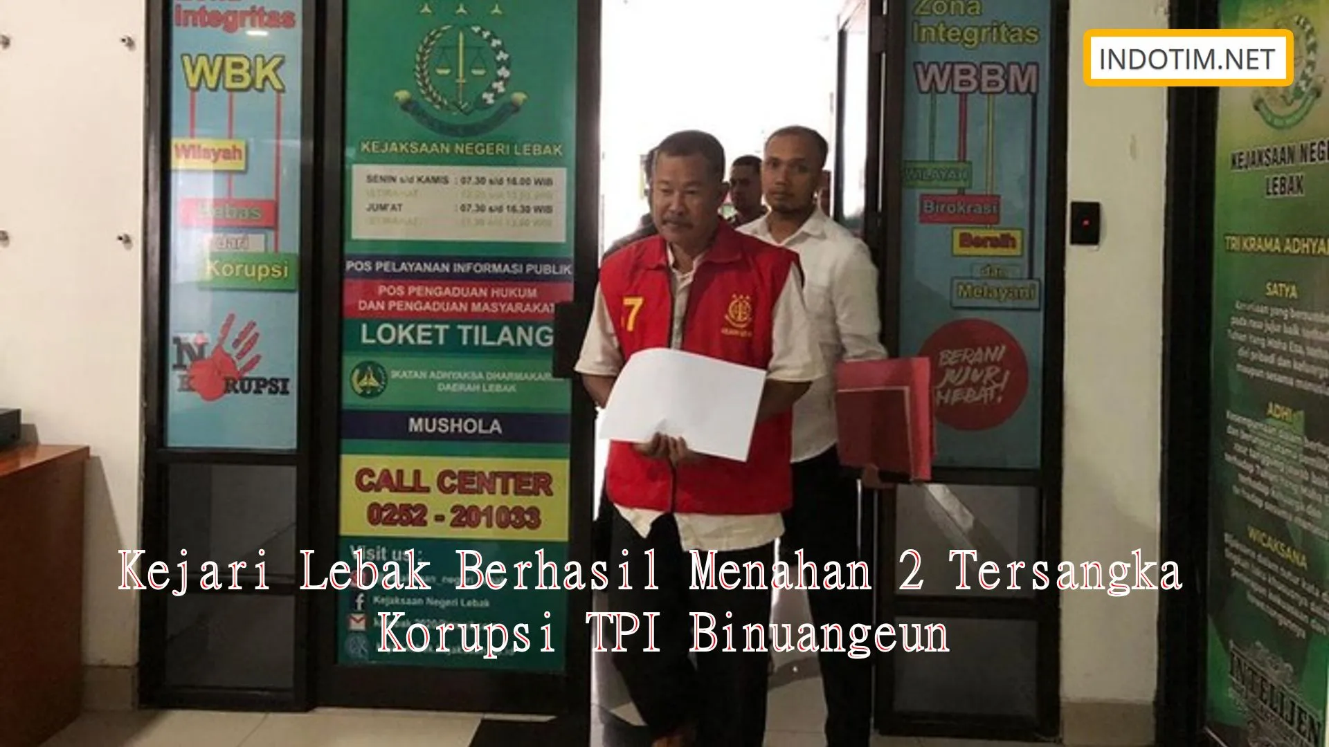 Kejari Lebak Berhasil Menahan 2 Tersangka Korupsi TPI Binuangeun