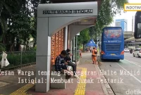 Kesan Warga tentang Penyegaran Halte Masjid Istiqlal: Membuat Simak Tertarik