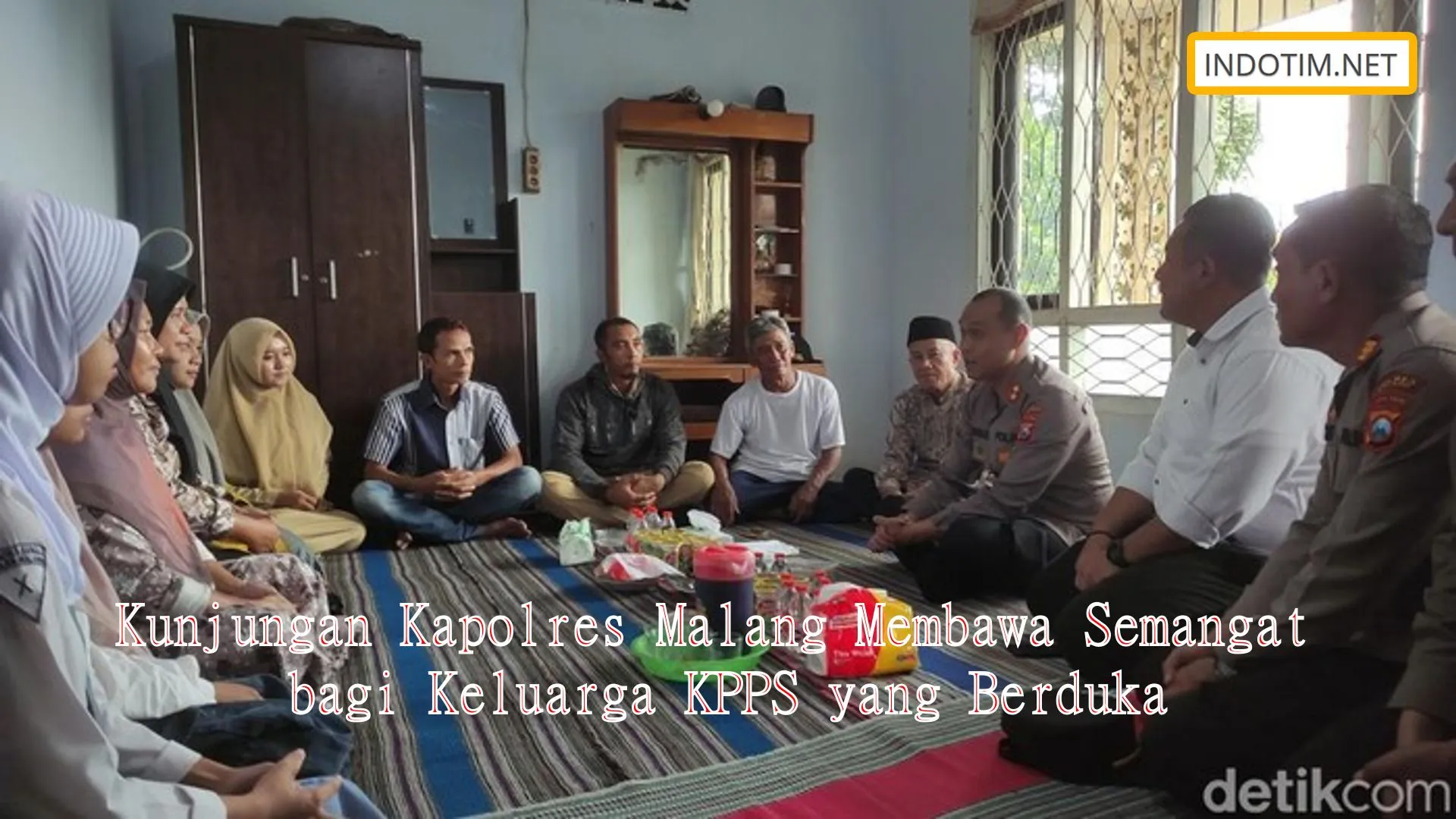 Kunjungan Kapolres Malang Membawa Semangat bagi Keluarga KPPS yang Berduka