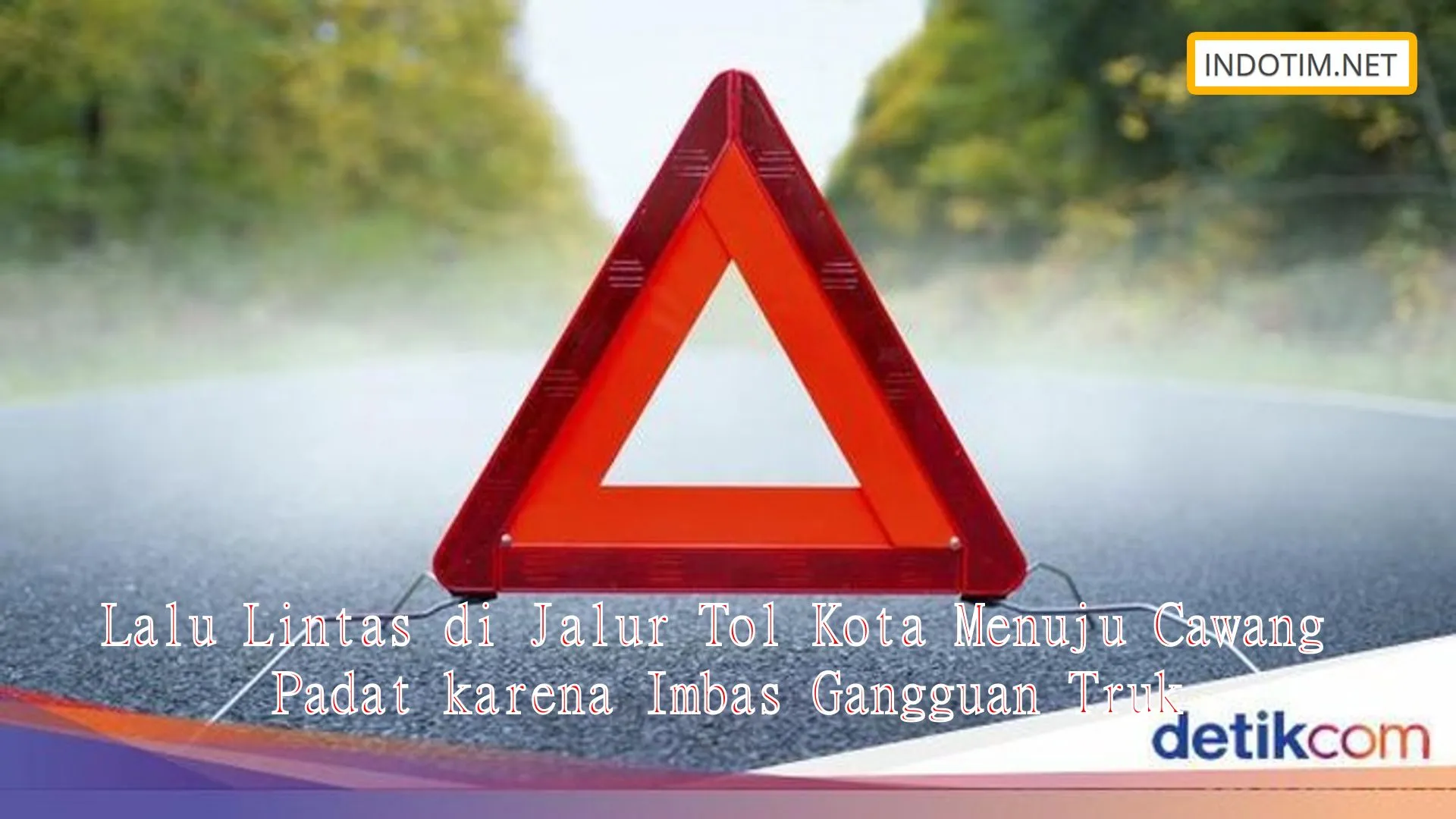 Lalu Lintas di Jalur Tol Kota Menuju Cawang Padat karena Imbas Gangguan Truk