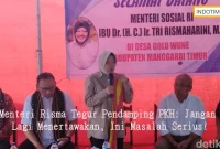 Menteri Risma Tegur Pendamping PKH: Jangan Lagi Menertawakan, Ini Masalah Serius!