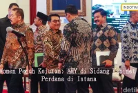 Momen Penuh Kejutan: AHY di Sidang Kabinet Perdana di Istana