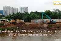 Normalisasi Kali Ciliwung Akan Dilanjutkan, BBWSCC Ungkap Rencana Tahun Ini