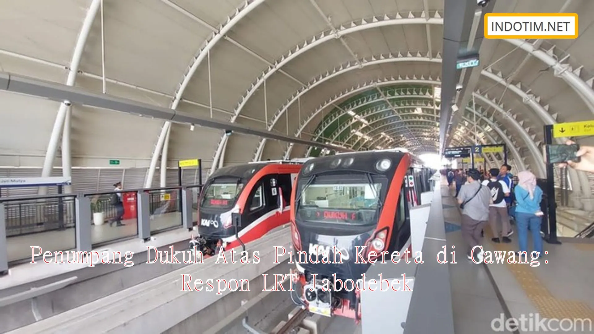 Penumpang Dukuh Atas Pindah Kereta di Cawang: Respon LRT Jabodebek