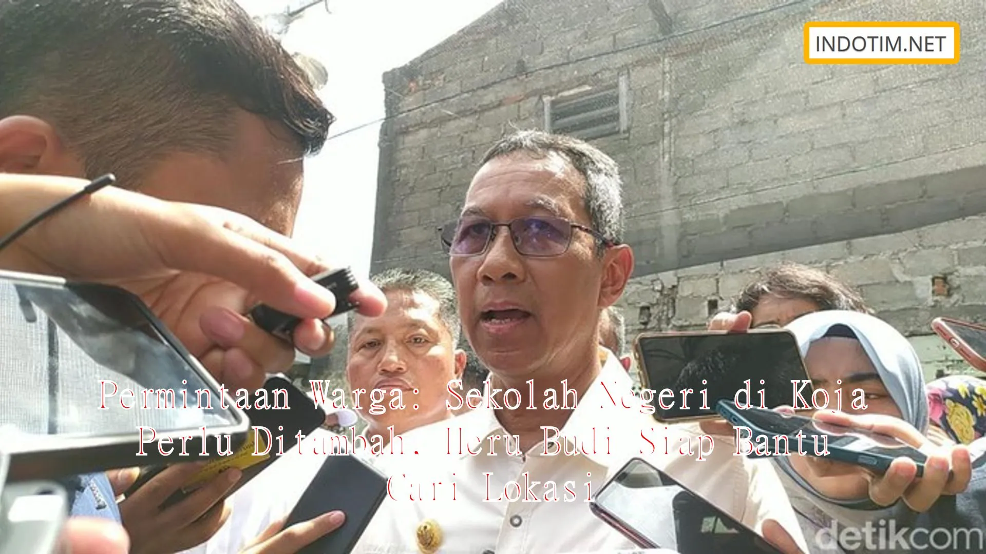 Permintaan Warga: Sekolah Negeri di Koja Perlu Ditambah, Heru Budi Siap Bantu Cari Lokasi