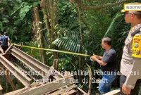 Polisi Berhasil Menggagalkan Pencurian Besi Jembatan 8 Ton di Sumut