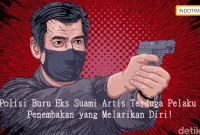 Polisi Buru Eks Suami Artis Terduga Pelaku Penembakan yang Melarikan Diri!