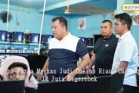 Polisi Razia Markas Judi Online Riau, Uang Rp 18 Juta Digerebek