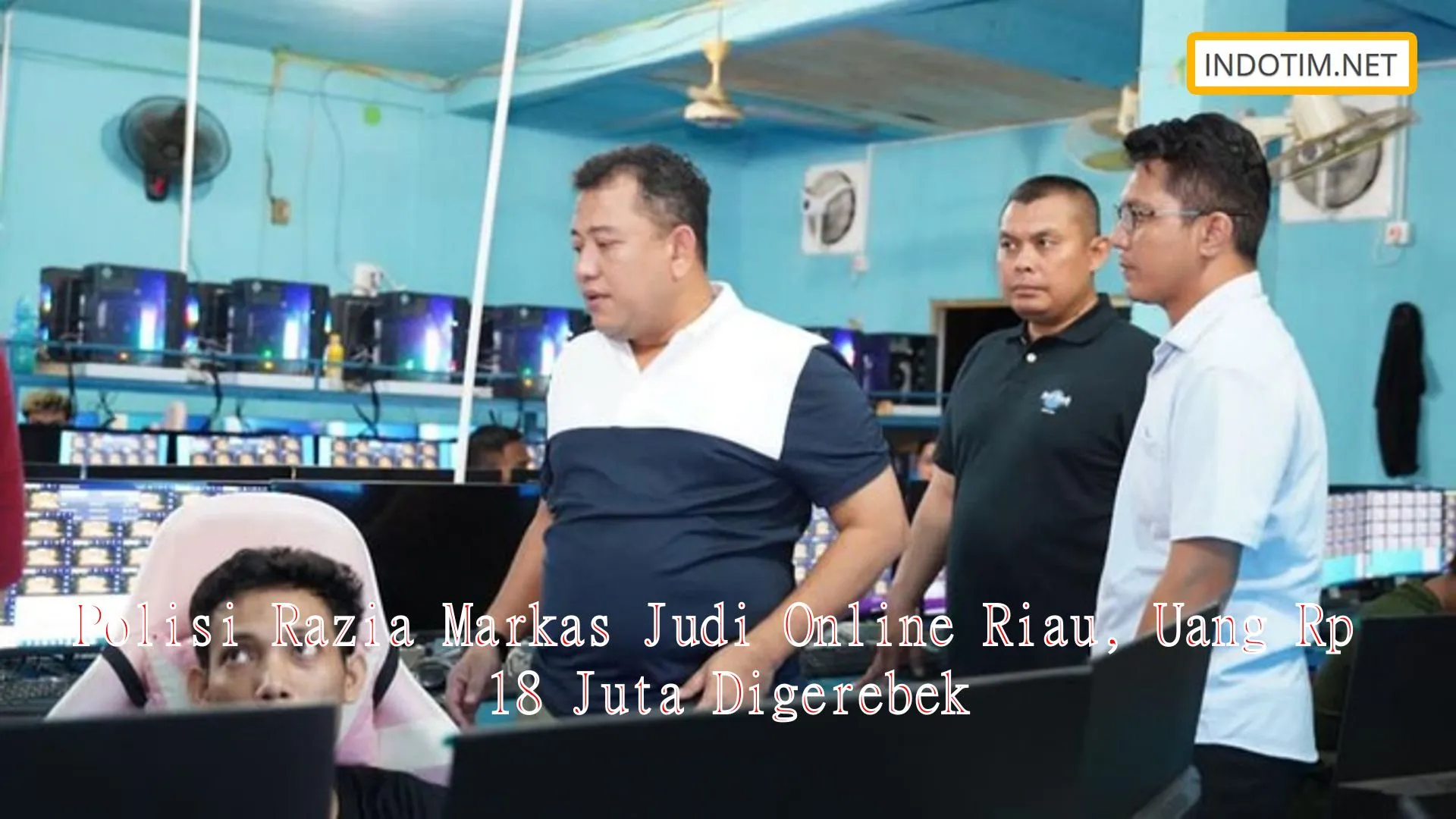 Polisi Razia Markas Judi Online Riau, Uang Rp 18 Juta Digerebek