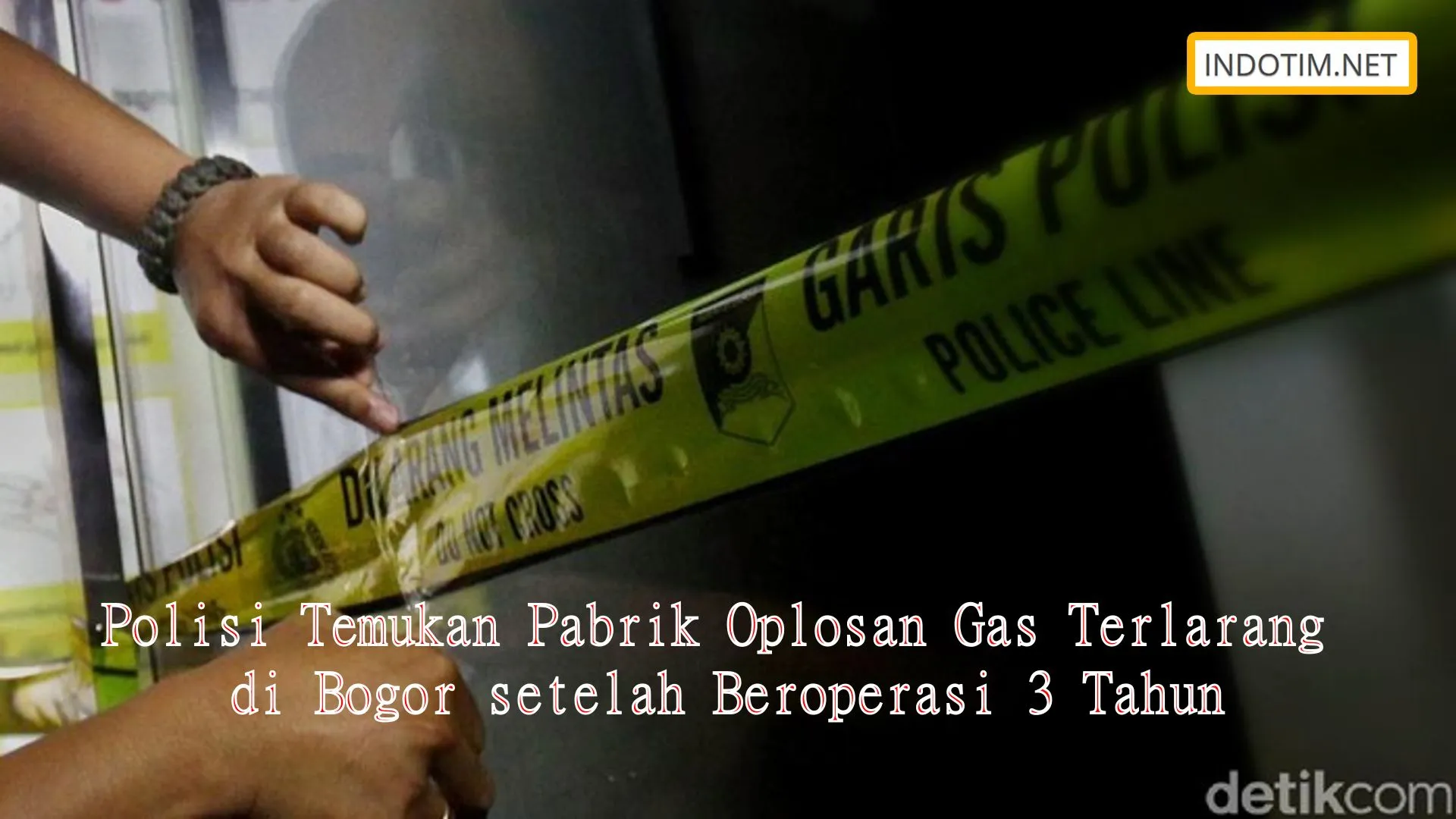 Polisi Temukan Pabrik Oplosan Gas Terlarang di Bogor setelah Beroperasi 3 Tahun