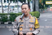 Polisi Ungkap Motif di Balik Pelecehan Rektor UP yang Dilaporkan ke Polisi