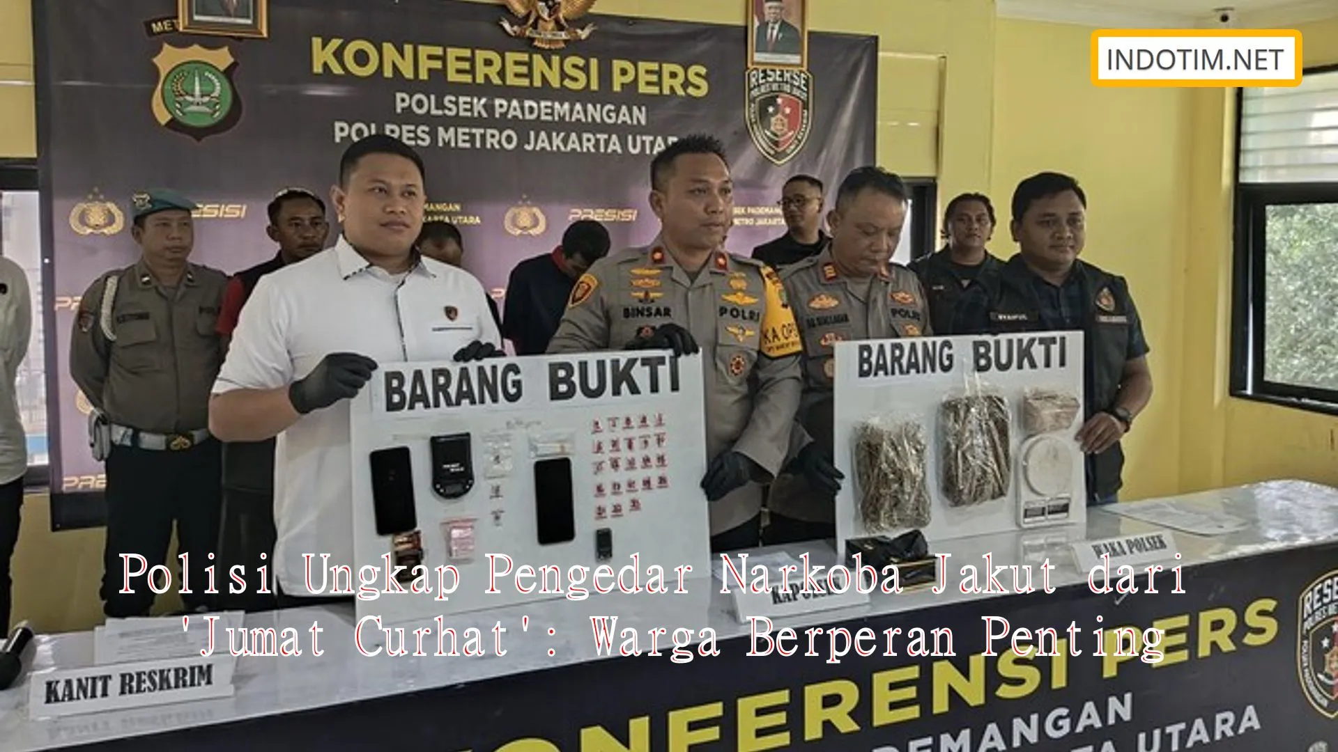 Polisi Ungkap Pengedar Narkoba Jakut dari 'Jumat Curhat': Warga Berperan Penting