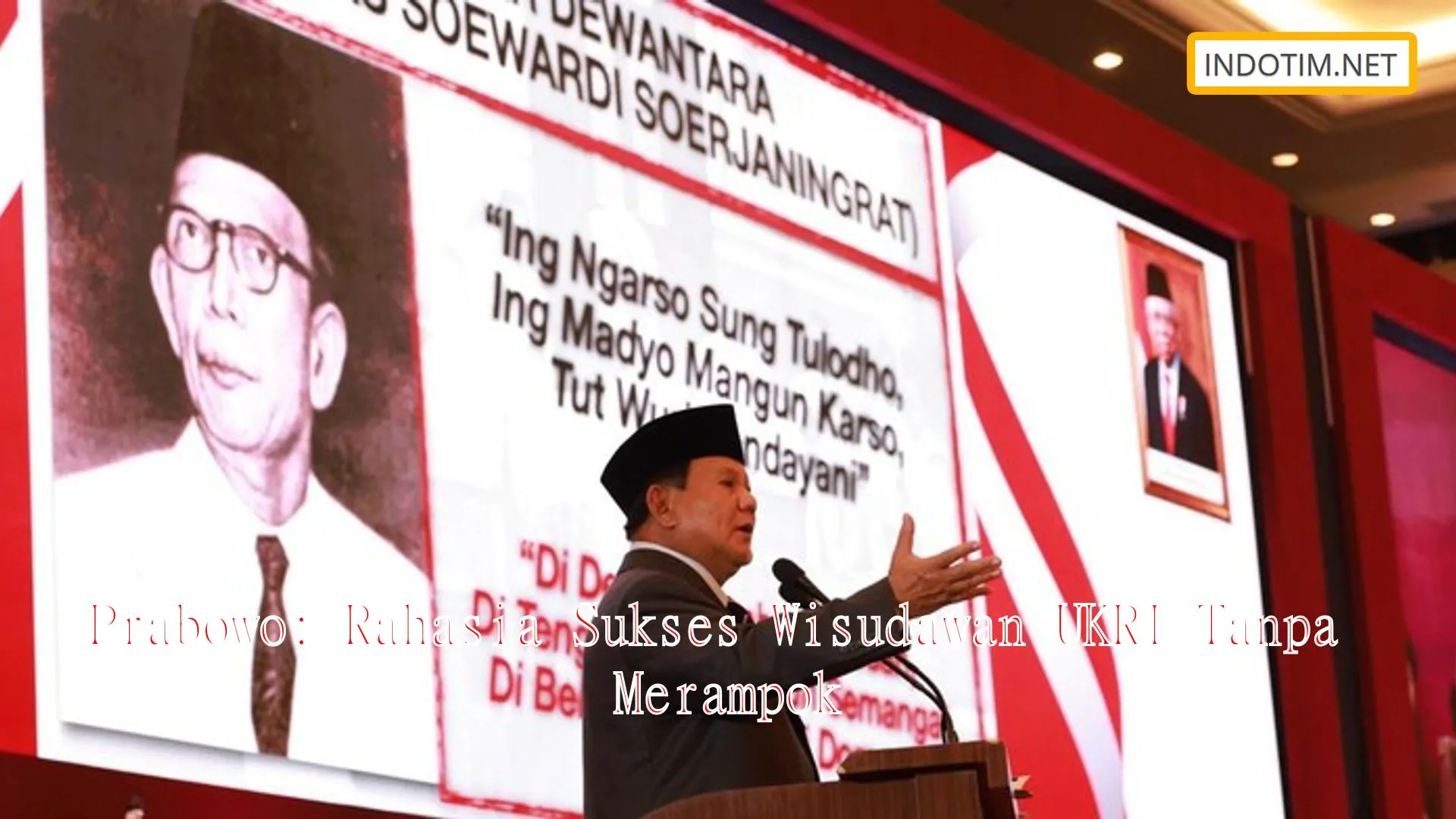 Prabowo: Rahasia Sukses Wisudawan UKRI Tanpa Merampok