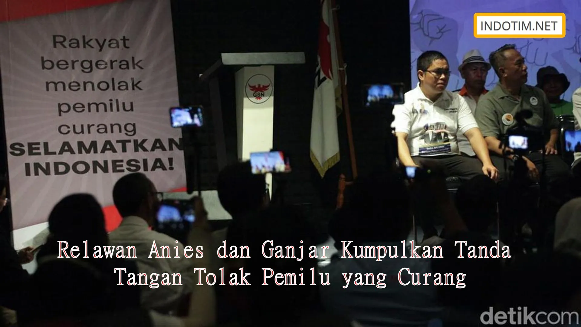 Relawan Anies dan Ganjar Kumpulkan Tanda Tangan Tolak Pemilu yang Curang