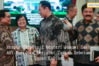 Respon Ekspresif Menteri Jokowi Saat AHY-Moeldoko Berjabat Tangan Sebelum Rapat Kabinet