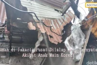 Rumah di Jakarta Pusat Dilalap Api, Ternyata Akibat Anak Main Korek!