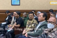 SYL Hadiri Sidang Dakwaan Kasus Korupsi di Kementan