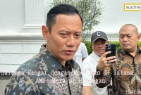 Salaman Hangat dengan Moeldoko di Istana, AHY: Merajut Hubungan