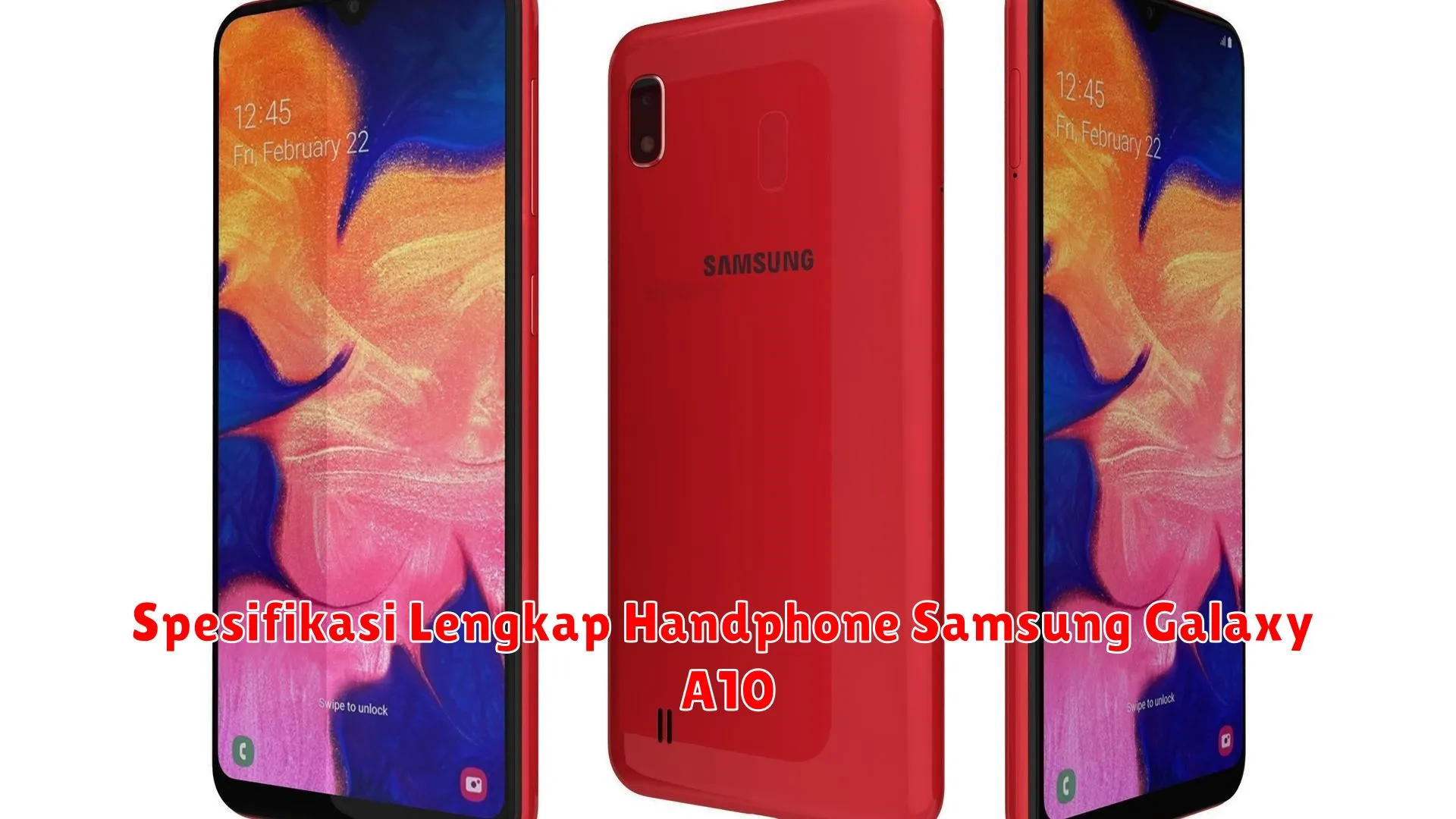 Spesifikasi Lengkap Handphone Samsung Galaxy A10