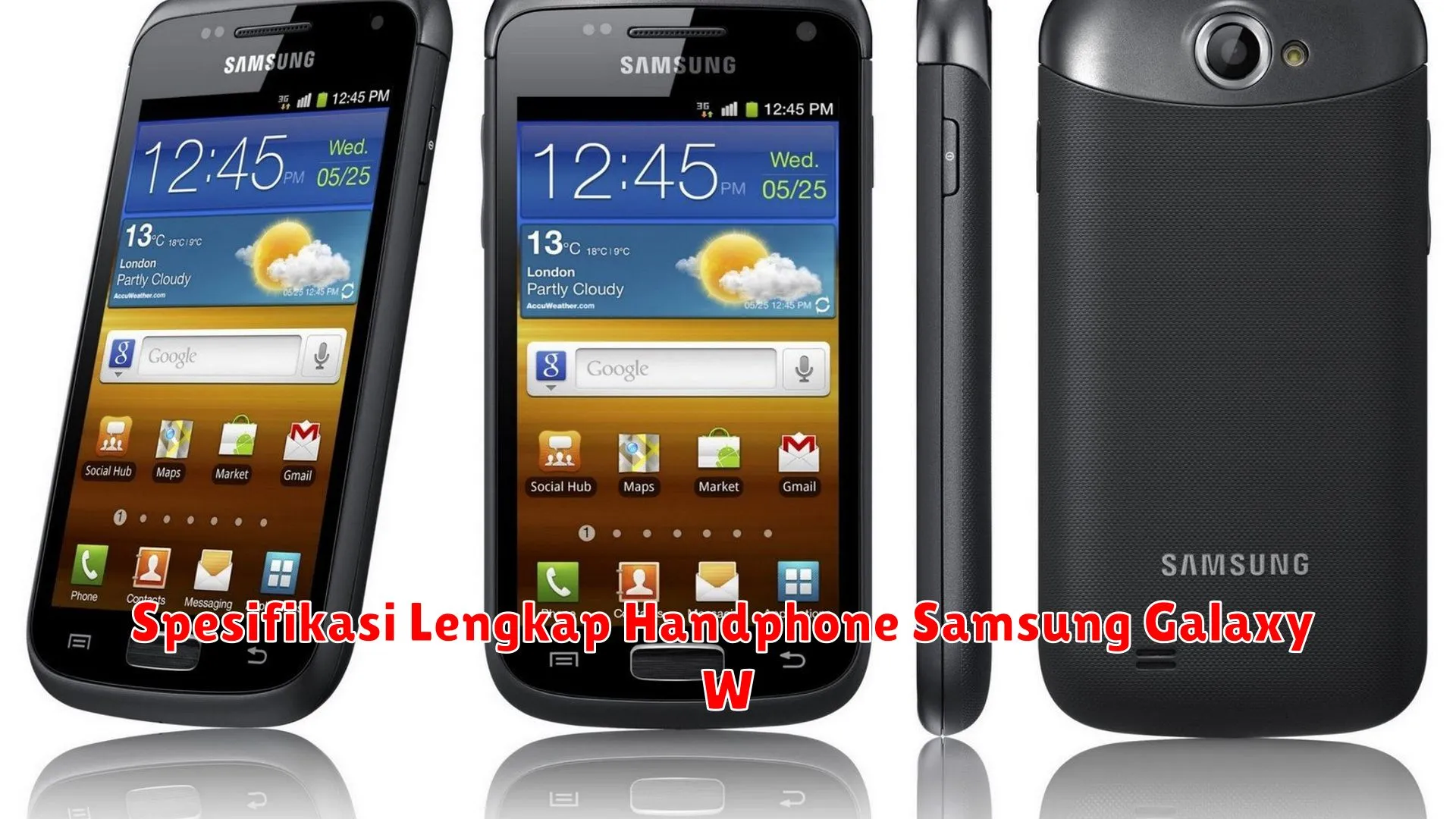 Spesifikasi Lengkap Handphone Samsung Galaxy W