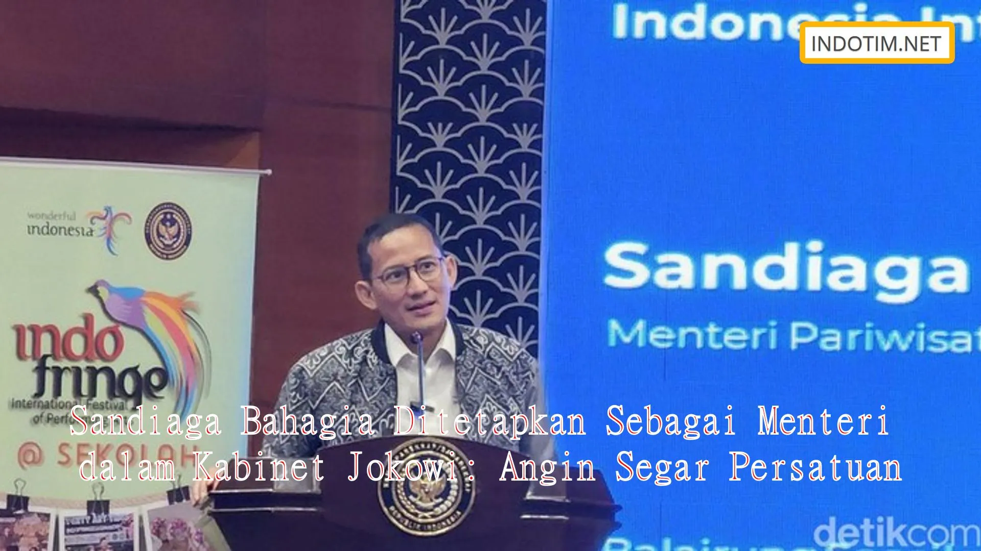 Sandiaga Bahagia Ditetapkan Sebagai Menteri dalam Kabinet Jokowi: Angin Segar Persatuan