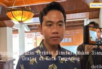 Tanggapan Gibran Terkait Simulasi Makan Siang Gratis di Kota Tangerang