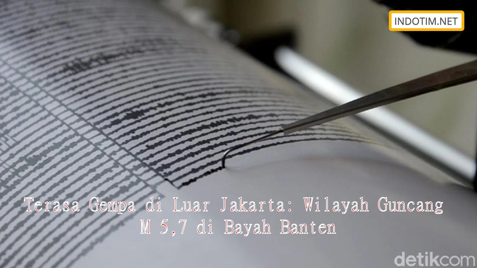 Terasa Gempa di Luar Jakarta: Wilayah Guncang M 5,7 di Bayah Banten