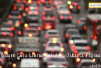 Update Lalu Lintas Tol Arah Jakarta Pagimu