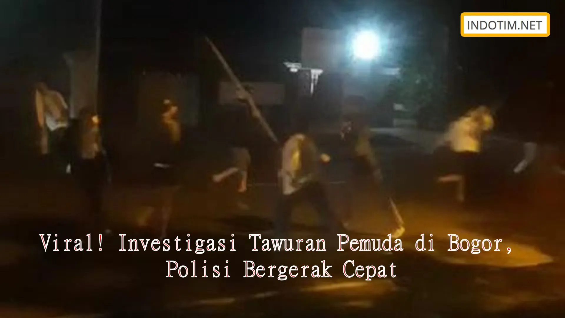 Viral! Investigasi Tawuran Pemuda di Bogor, Polisi Bergerak Cepat