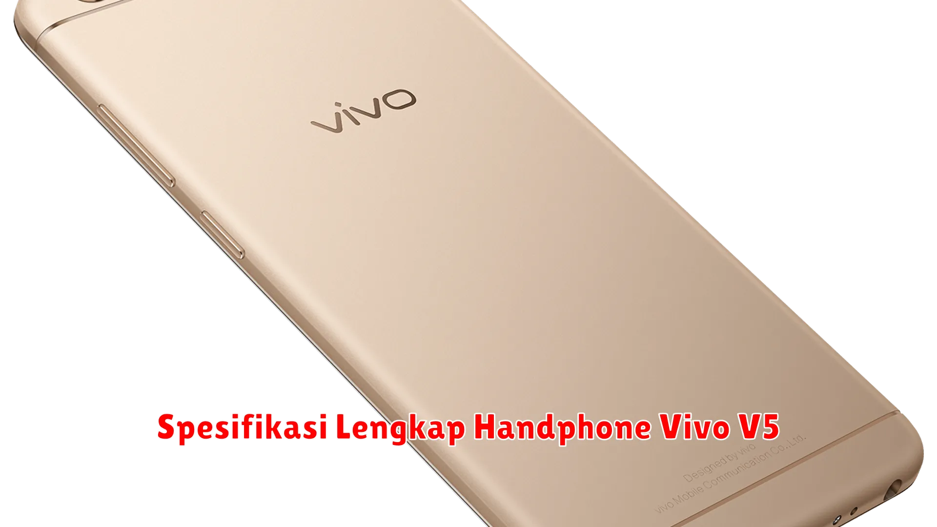 Spesifikasi Lengkap Handphone Vivo V5