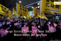 Warga Korsel Protes, Ribuan Dokter Menyerahkan Resignation