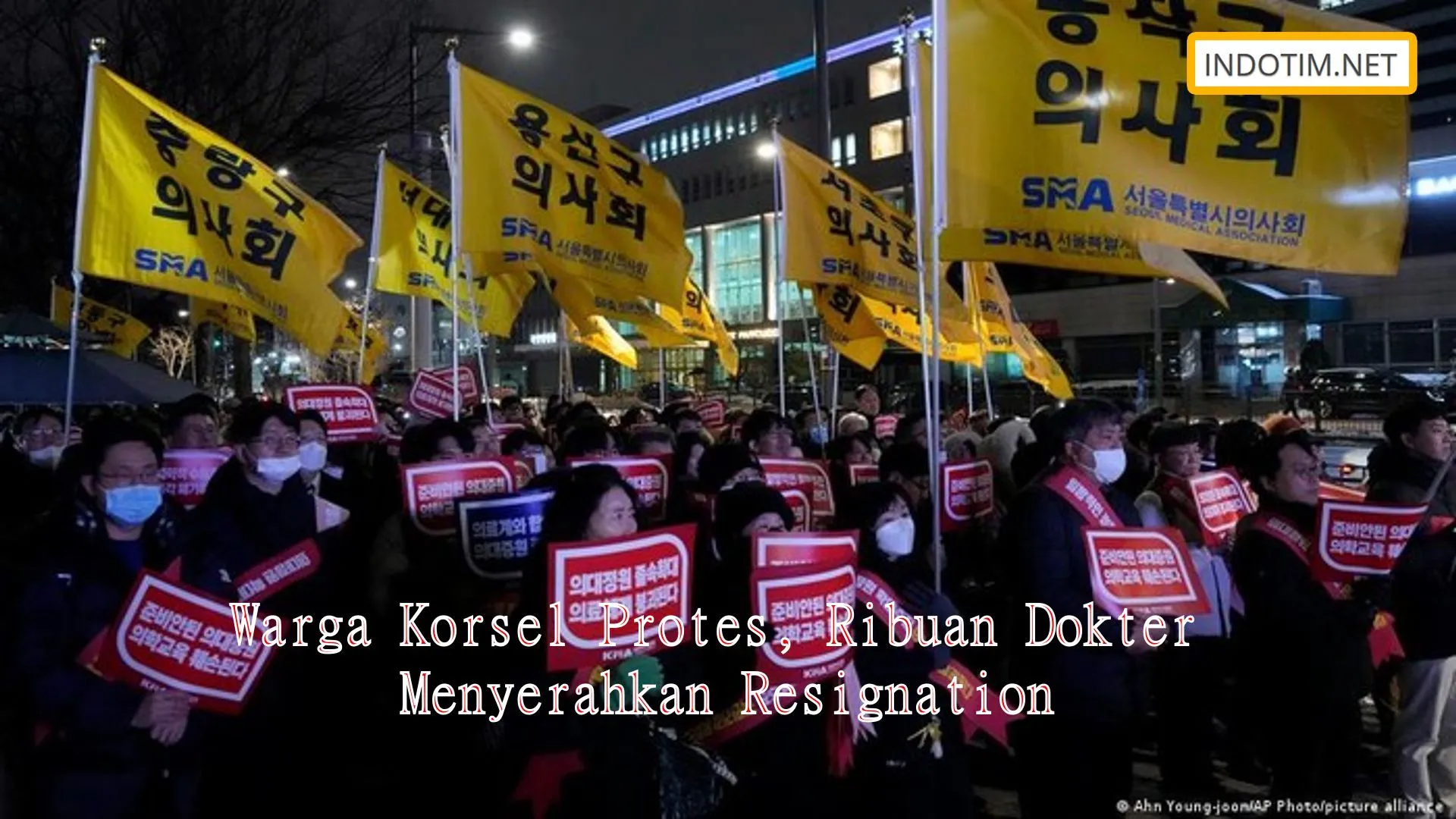 Warga Korsel Protes, Ribuan Dokter Menyerahkan Resignation