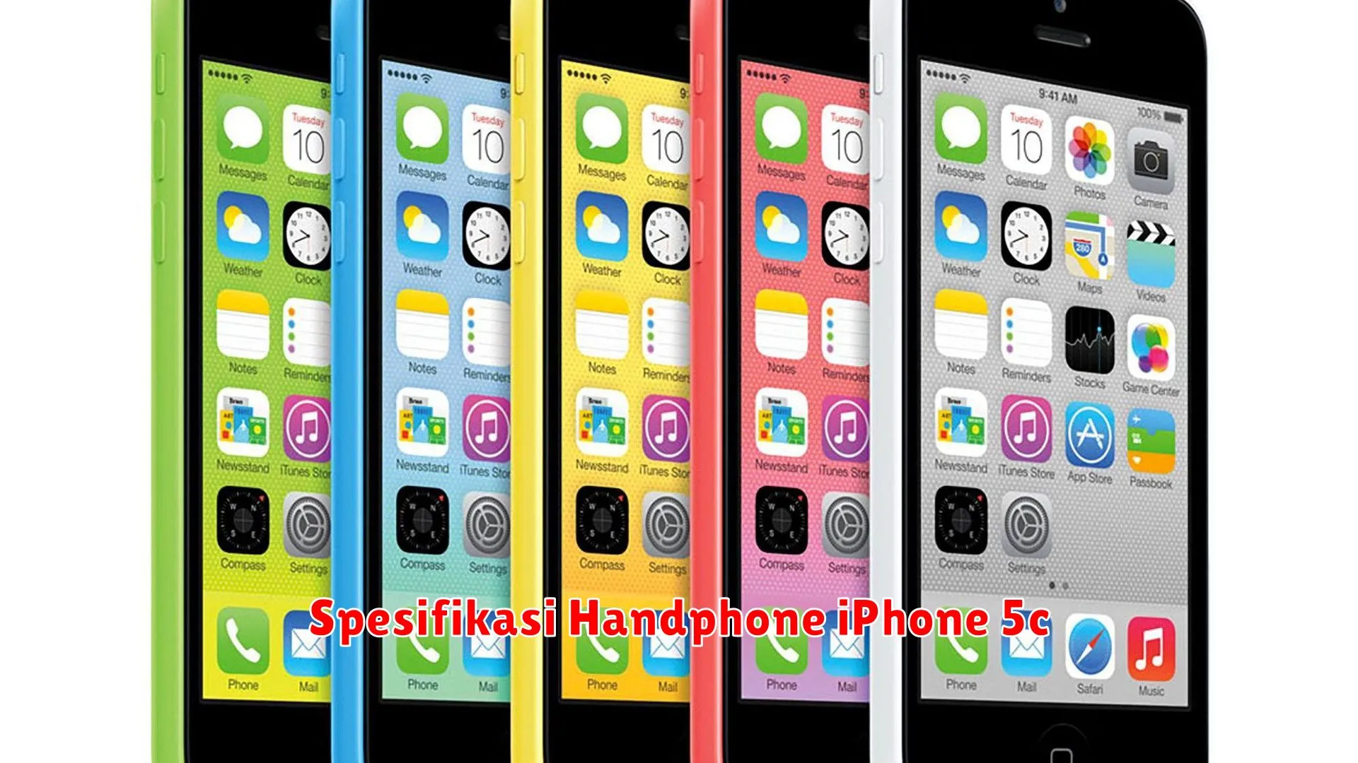 Spesifikasi Handphone iPhone 5c