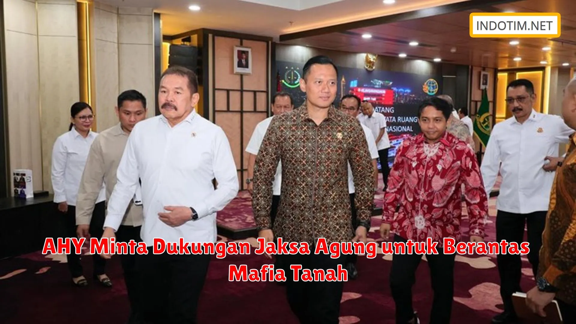 AHY Minta Dukungan Jaksa Agung untuk Berantas Mafia Tanah