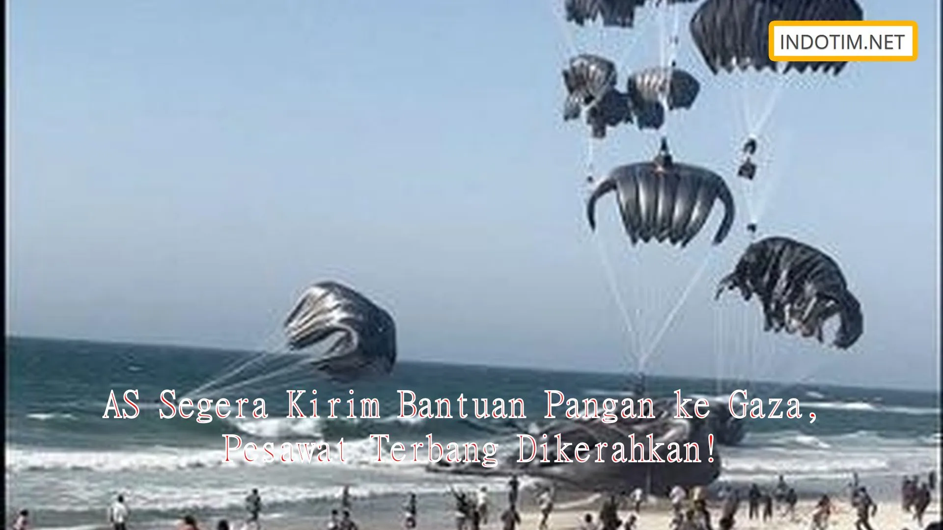 AS Segera Kirim Bantuan Pangan ke Gaza, Pesawat Terbang Dikerahkan!