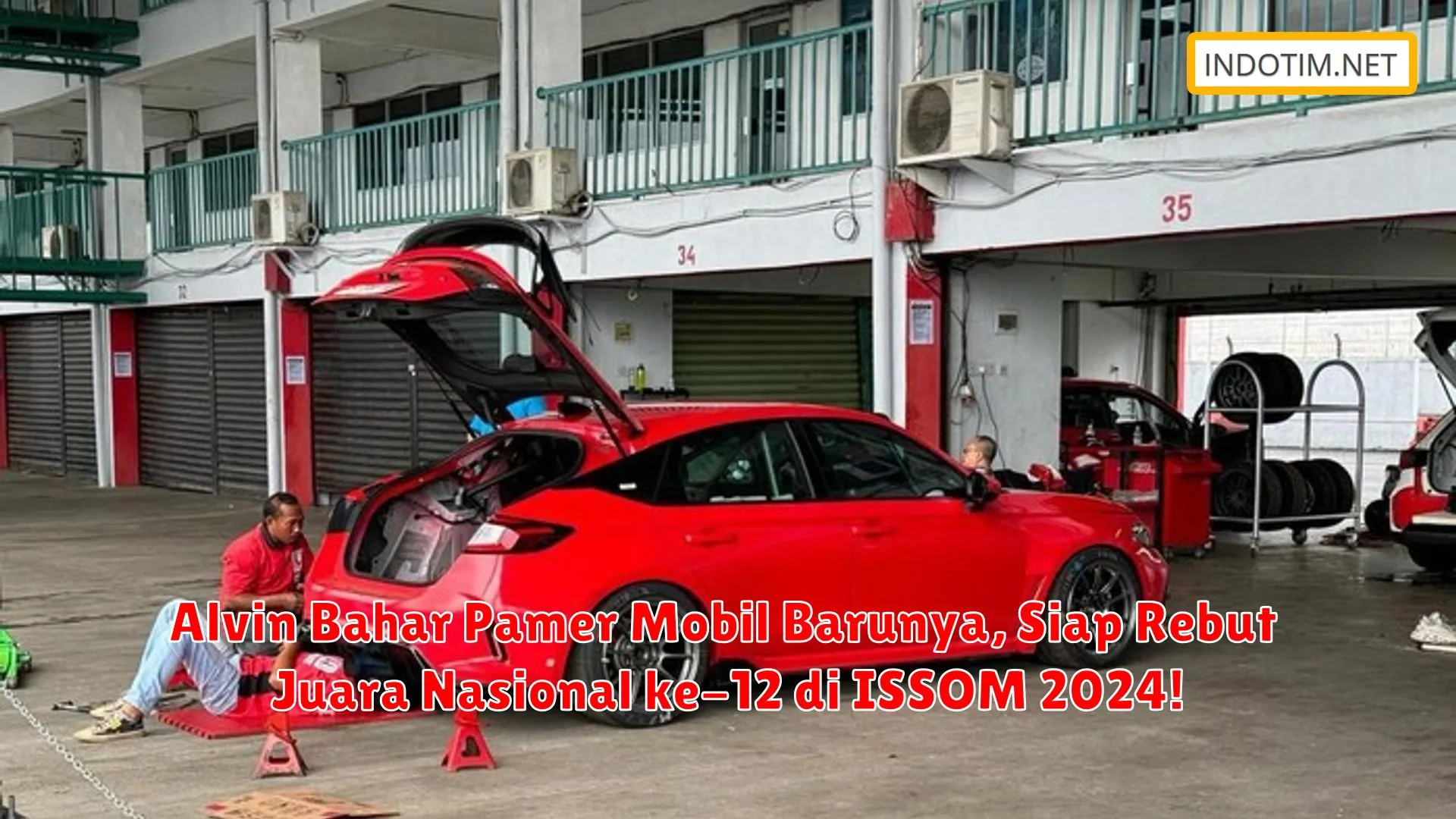 Alvin Bahar Pamer Mobil Barunya, Siap Rebut Juara Nasional ke-12 di ISSOM 2024!