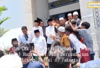 Anies dan Cak Imin Bersalat Jumat di Masjid Nurul Huda Dekat JIS: Persaudaraan Lintas Partai di Jakarta